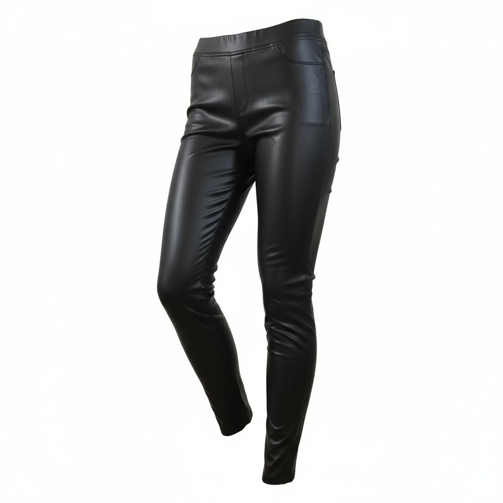 Philosophy Republic Vegan Leather Pants S NWT Black Moto Quiet Luxury Skinny